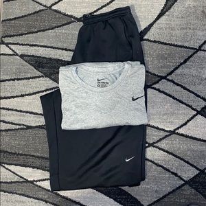 Nike training pants and long sleeve shirt